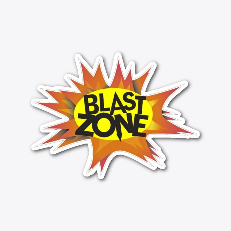 Blast Zone Die-Cut Sticker 3"h x 4"w